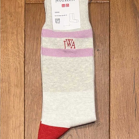 UNIQLO x JW ANDERSON Lined Color Block Socks Multicolor Unisex Men’s US 8-11 - Picture 3 of 3